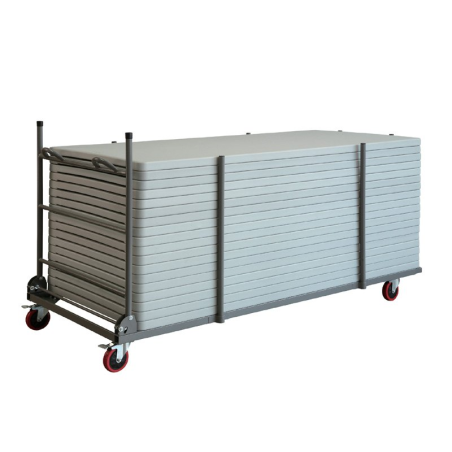Chariot de stockage et de transport pour table pliante