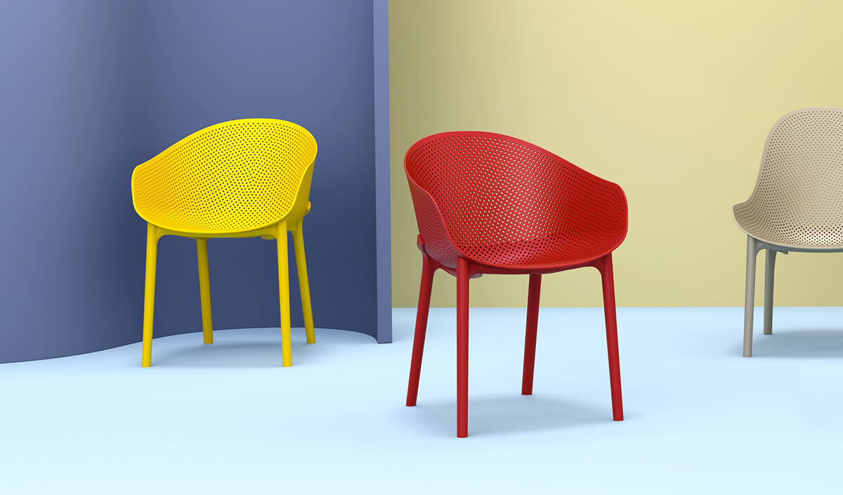 Mobilier extérieur coloré pour meubler son jardin d'été