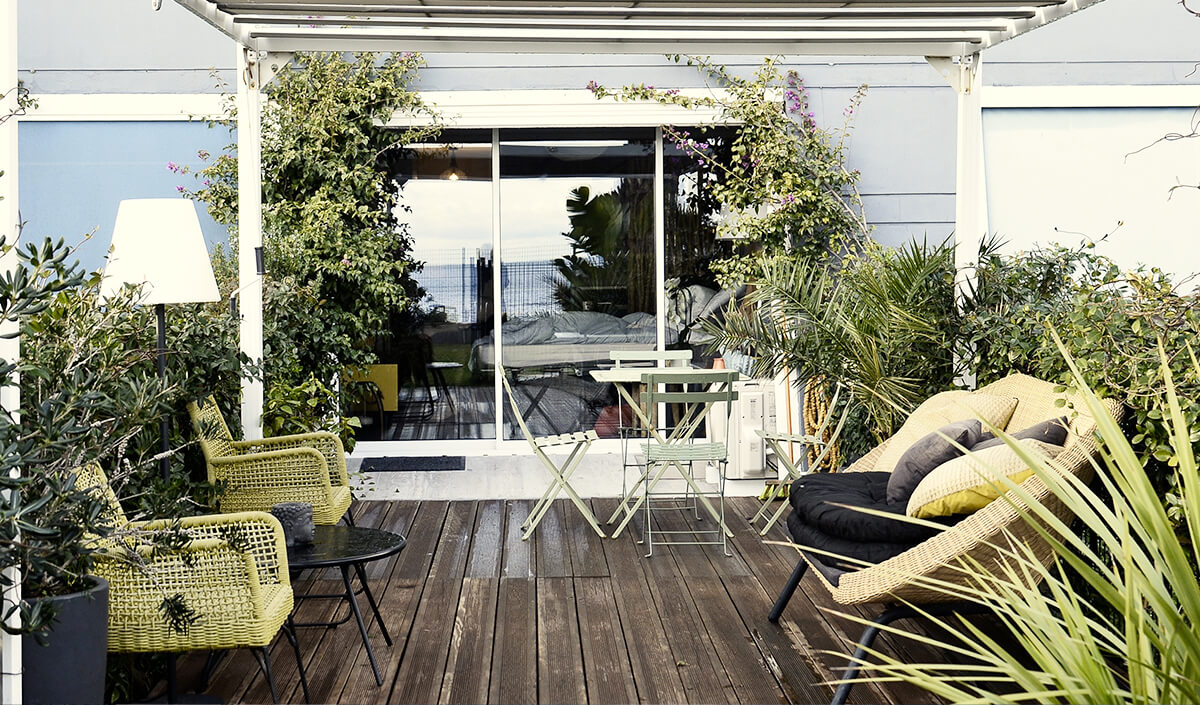 Terrasse green : tendance déco du jardin