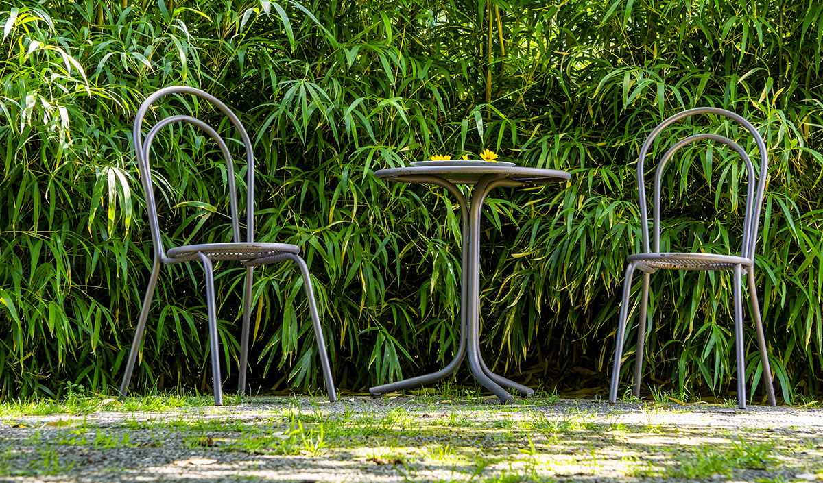 Chaises de jardin vintage en aluminium
