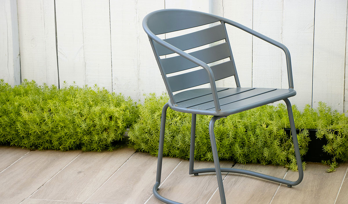 Fauteuil de jardin en acier