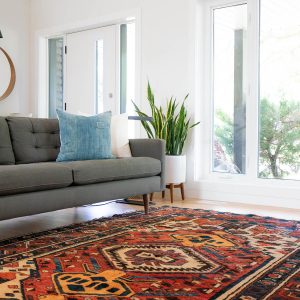 la tendance des tapis à motifs vintage