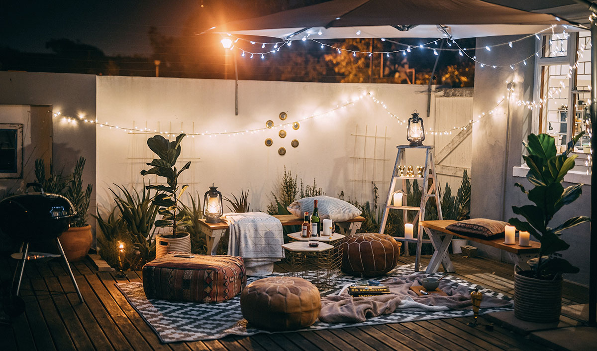 Terrasse ethnique et cocooning