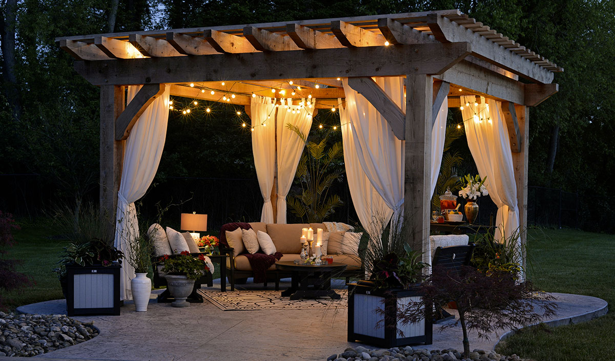 Jardin chic : la pergola en bois 