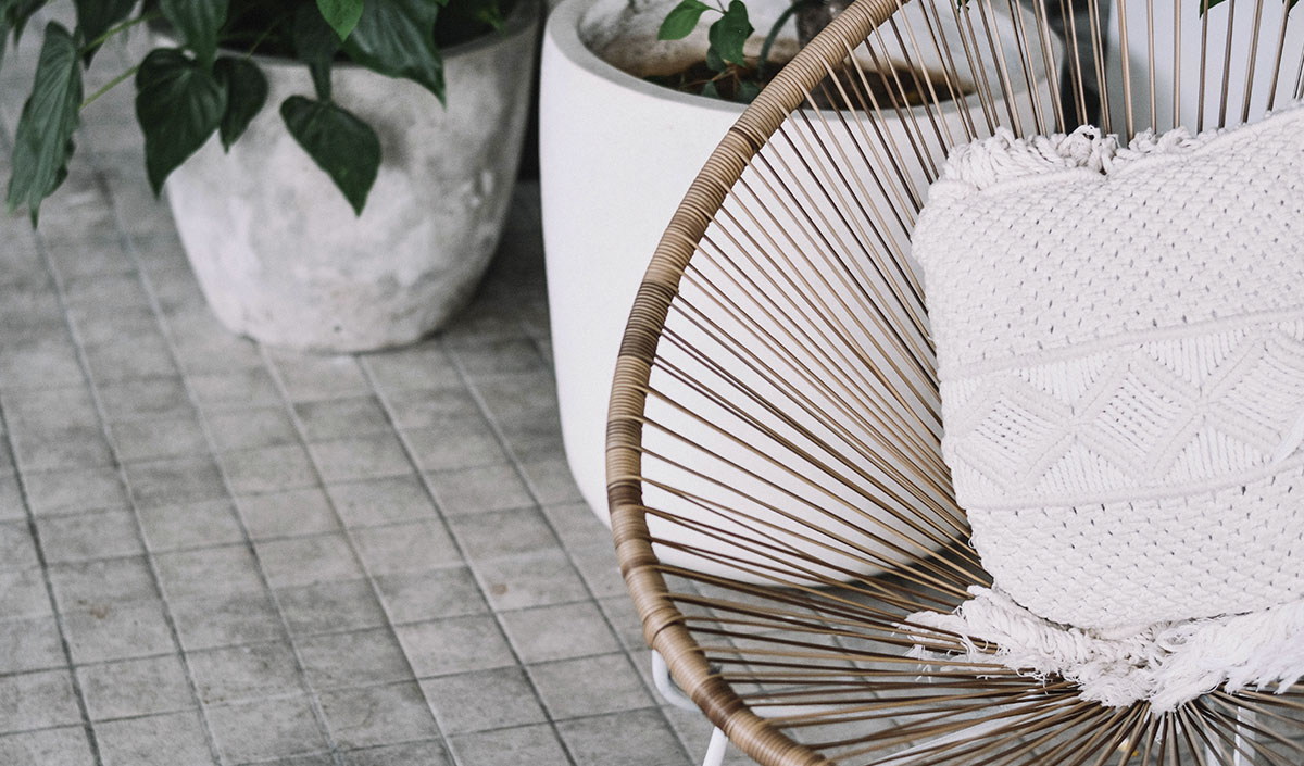 Déco balcon simple et épurée