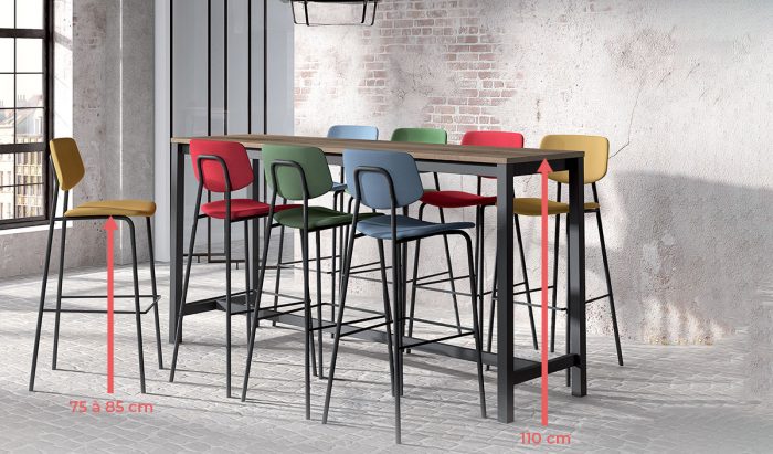 Quelle hauteur de chaise et tabouret choisir selon sa table