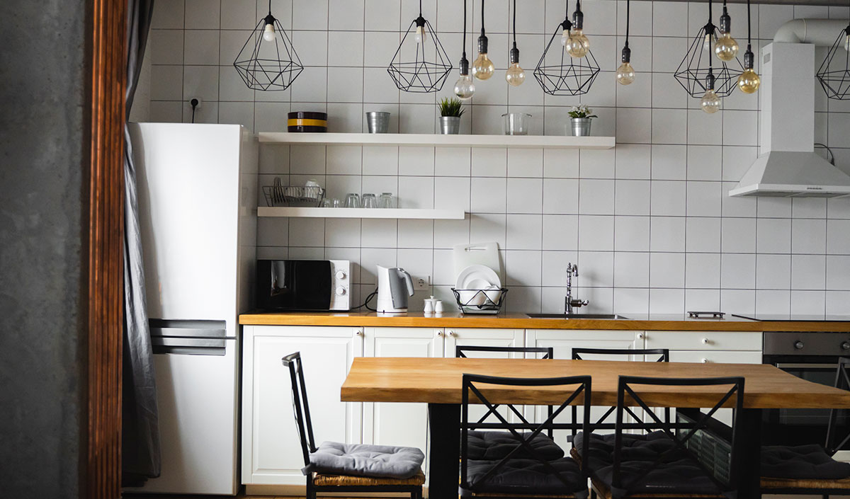 Cuisine scandinave style industriel