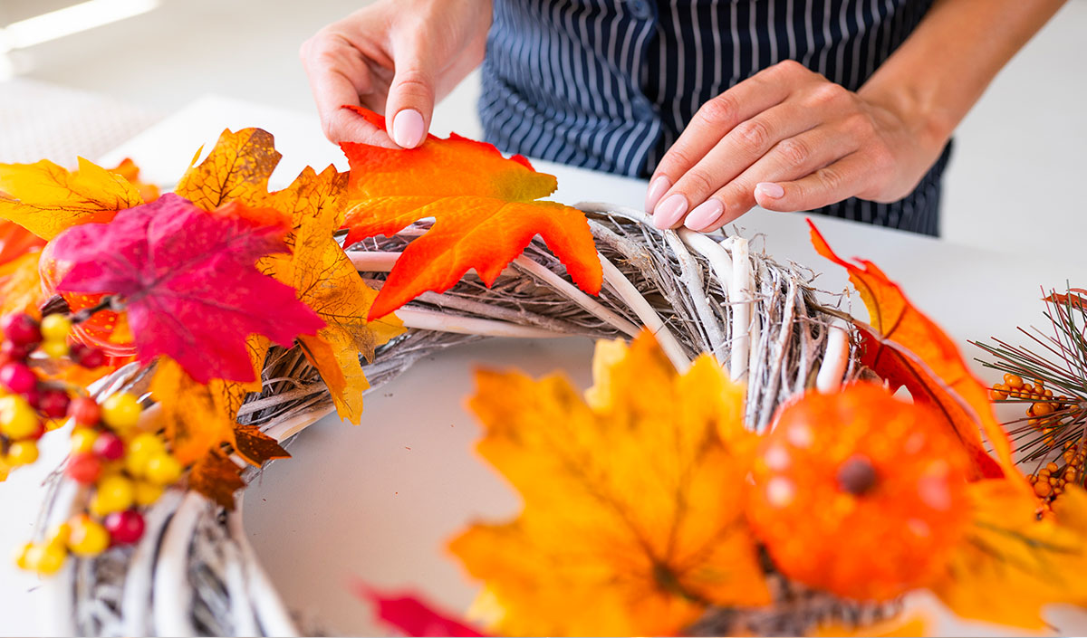 Décoration DIY : la couronne automnale