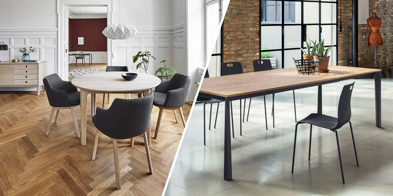 Table ronde ou rectangulaire pour sa salle à manger ?