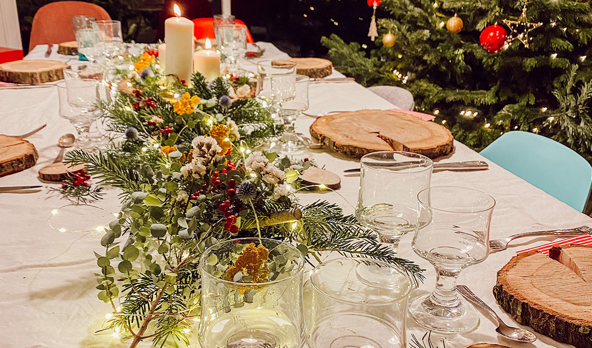 Accessoire déco de noël : set de table de noël