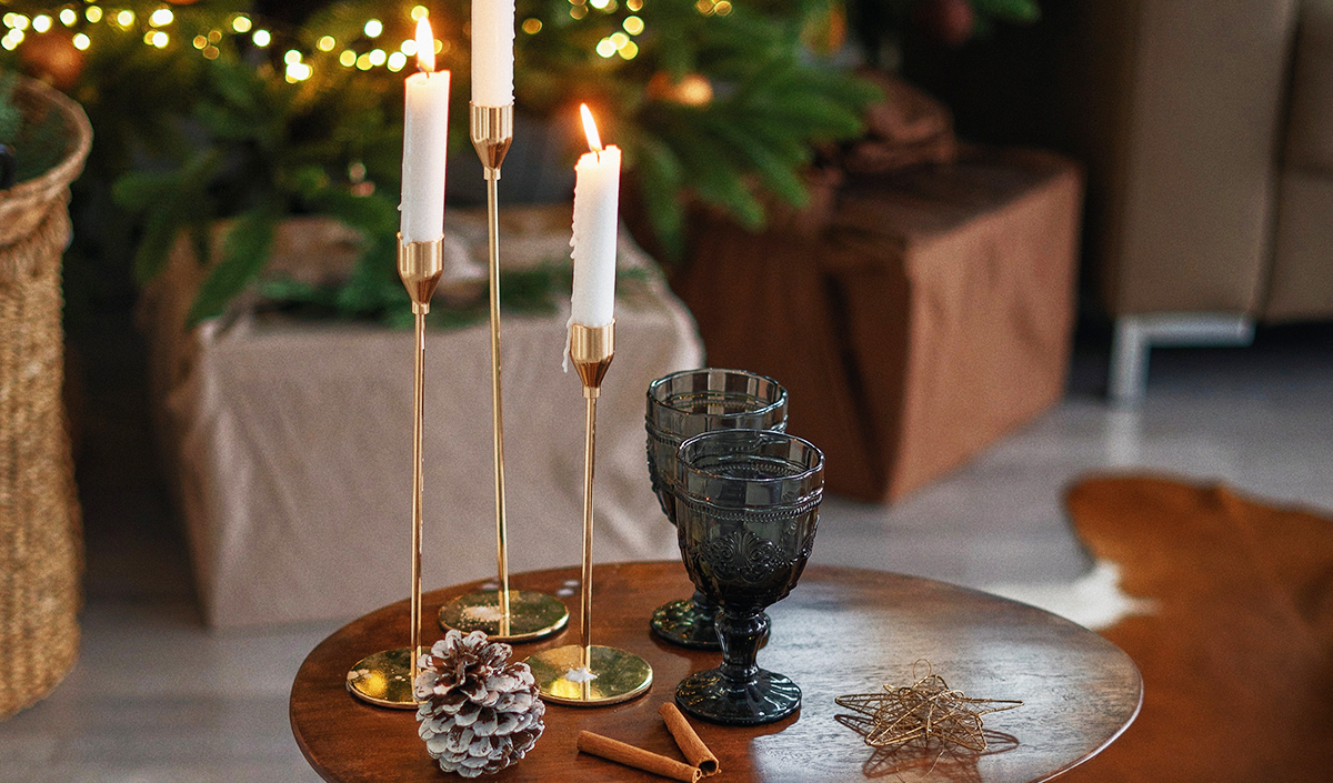 Accessoire déco de noël : bougeoirs et chandeliers 