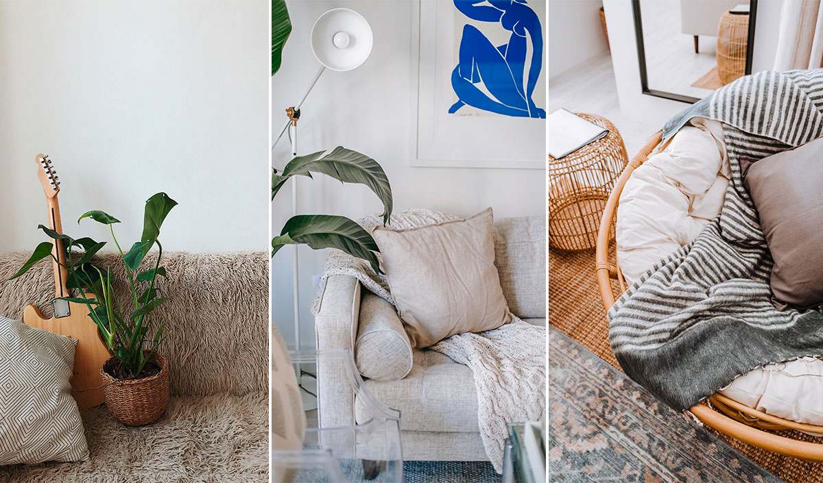 Idées de déco salon cocooning de style hygge juste à temps pour