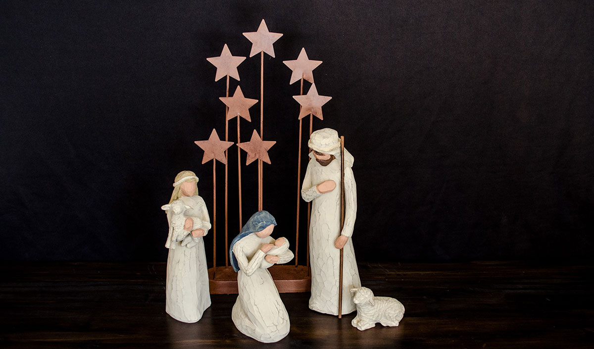 accessoire déco de noël : crèche de Noël 