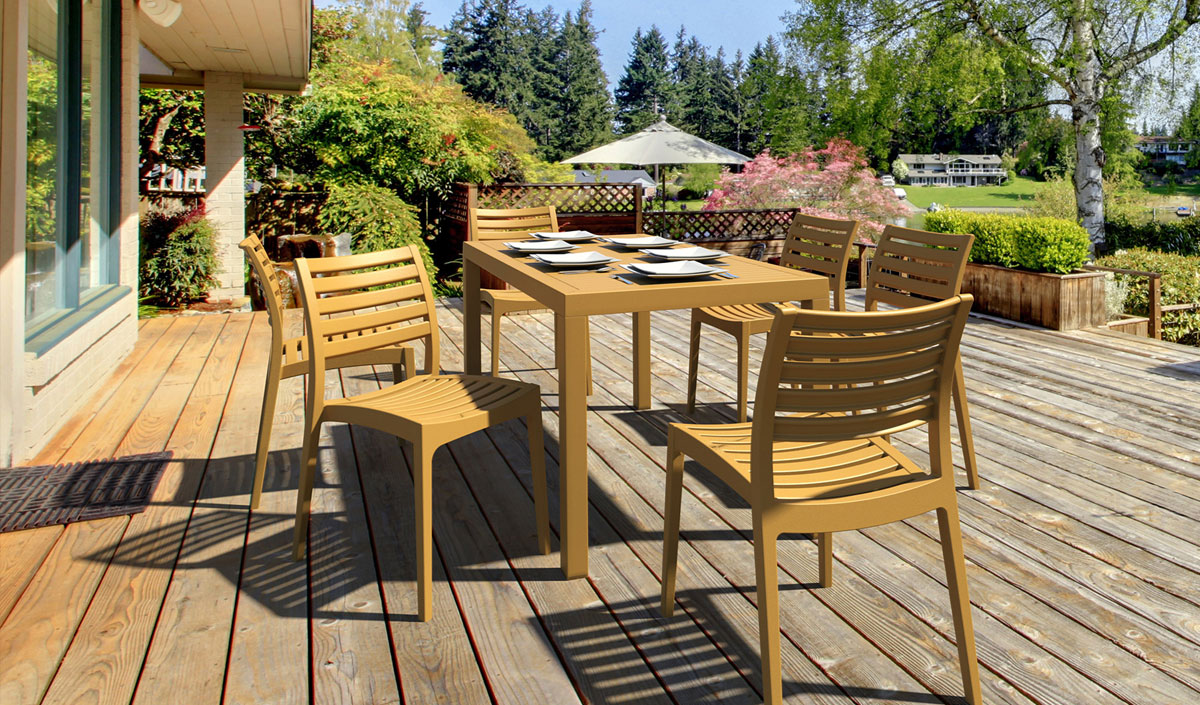 Table et chaises pour jardin Feng Shui
