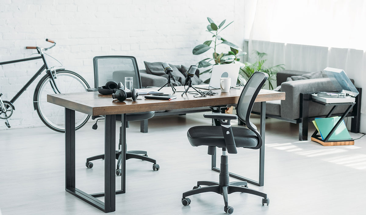 Chaise de bureau avec accoudoirs