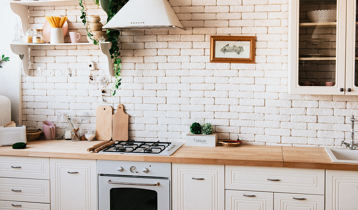 Meuble bas de cuisine pour table de cuisson et four encastré