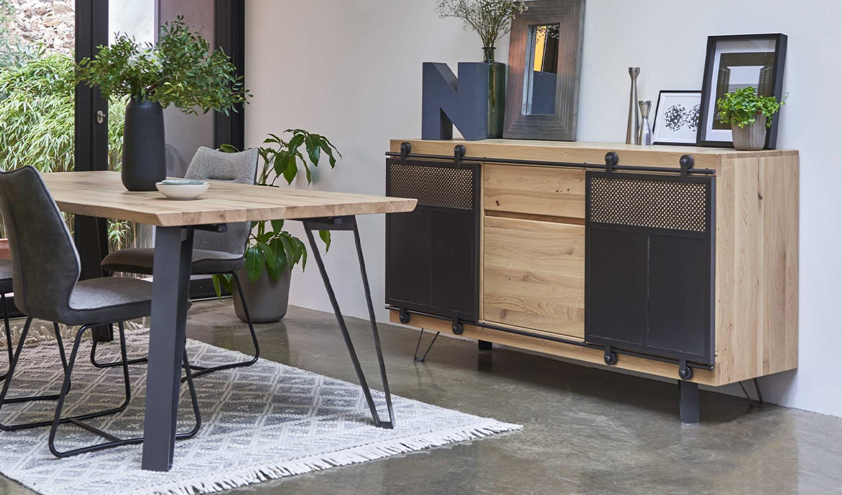 Pieds de table en acier pour une décoration industrielle 