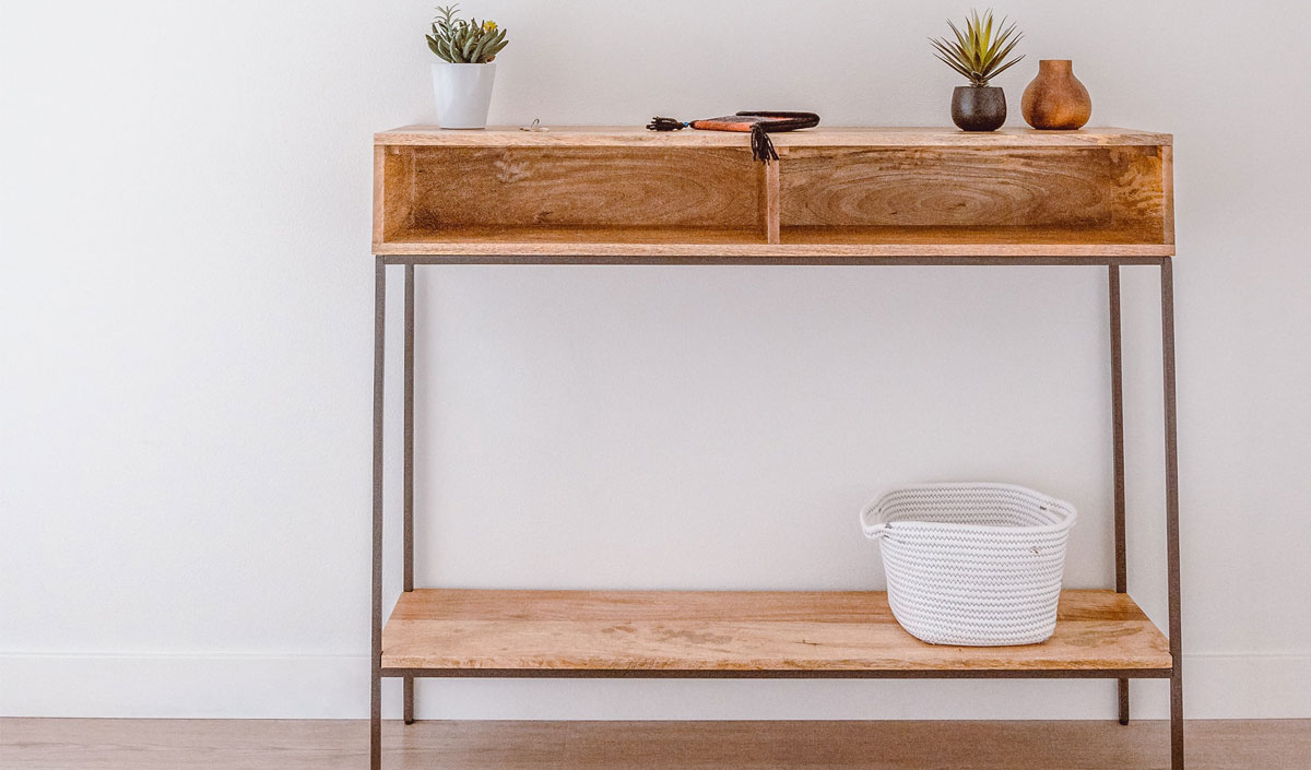 console en bois