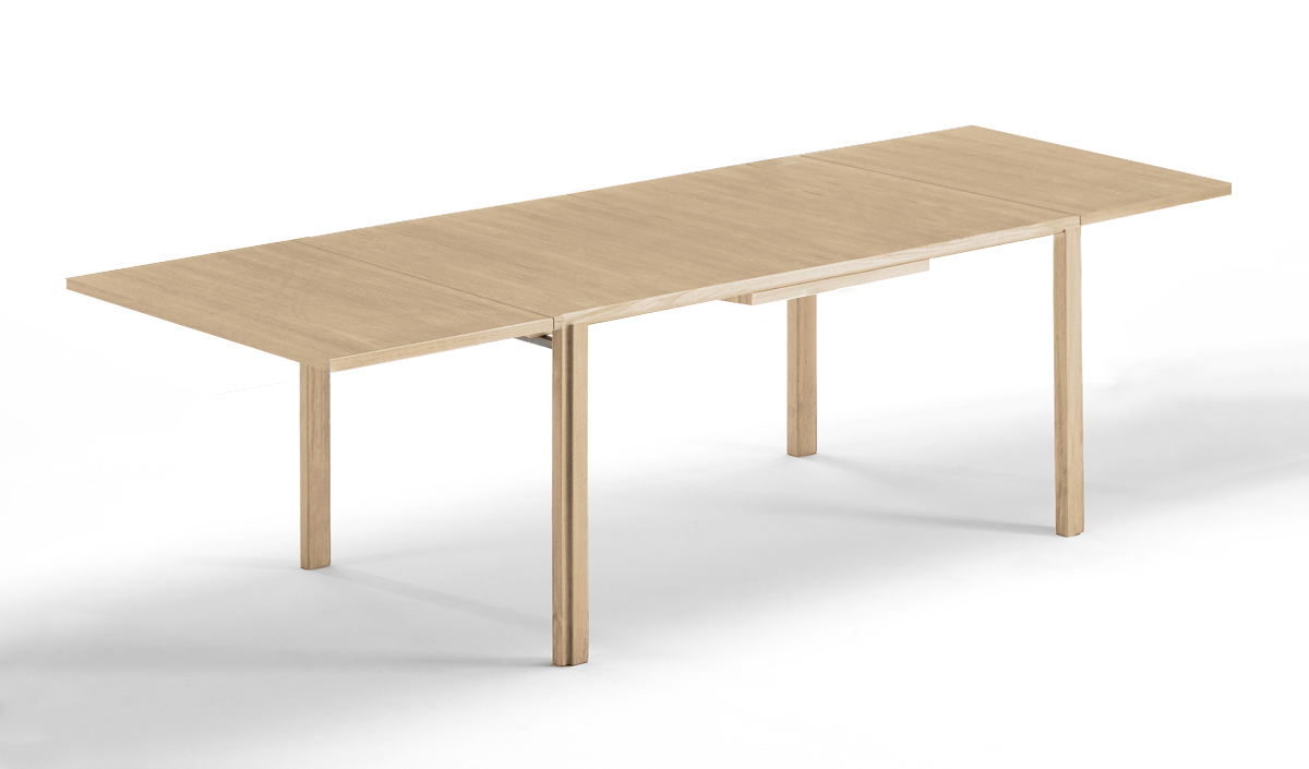 Table extensible avec allonges à l'italienne