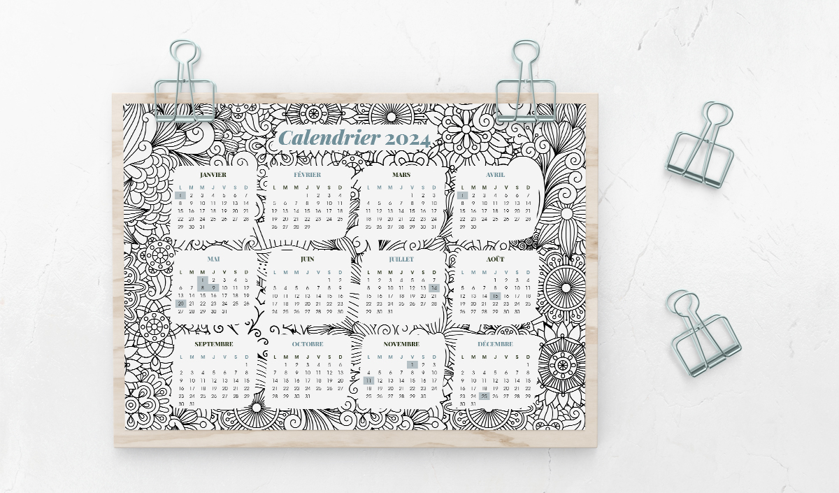 Calendrier 2024 Industriel Personnalisable