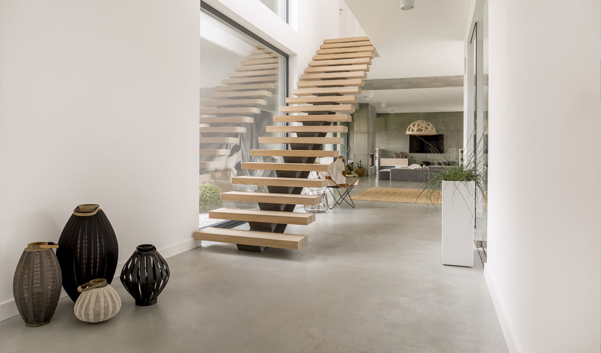 Une cage d'escalier décorée pour sublimer un intérieur