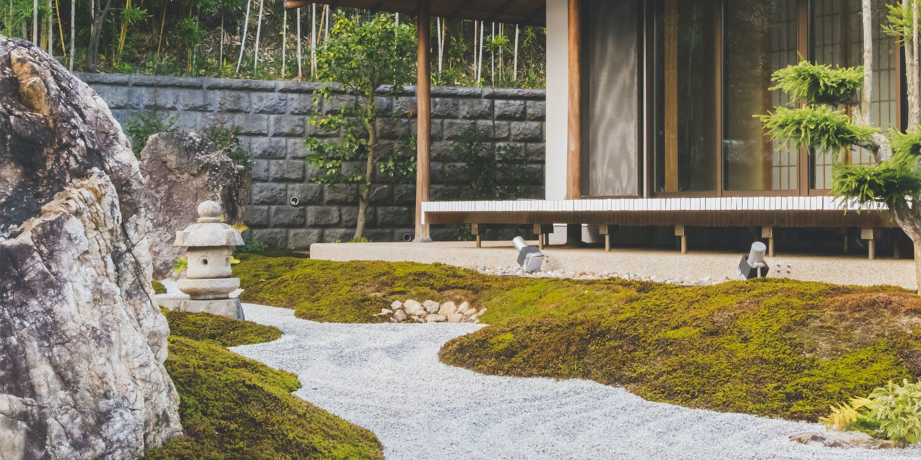 Jardin zen japonais - Objet de décoration avec accessoires et