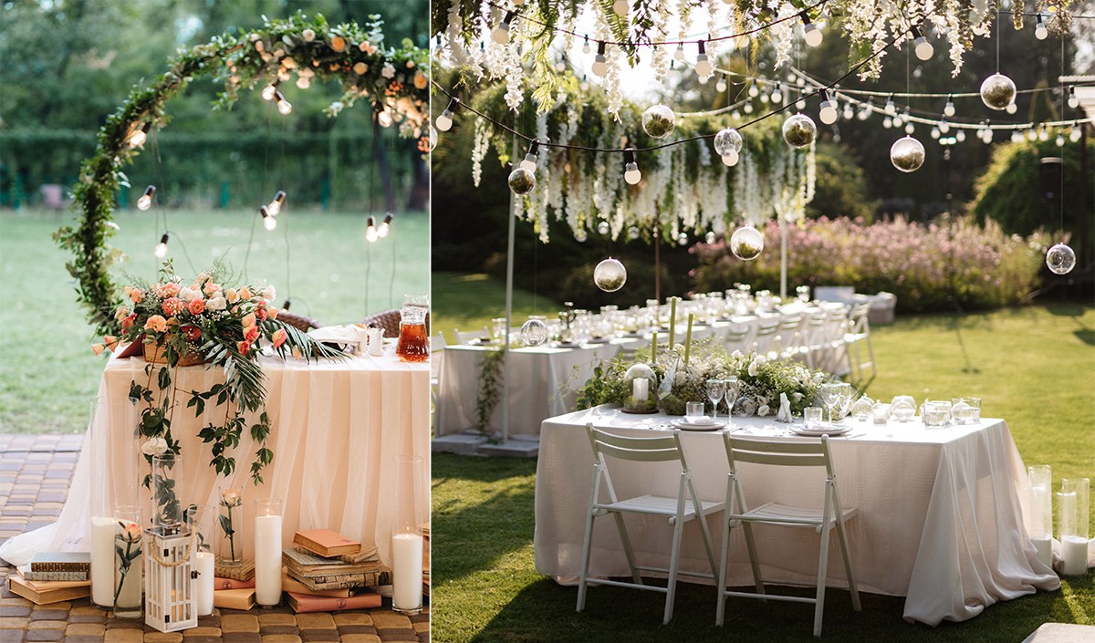 Comment décorer une table de mariage champêtre ? 4 Pieds déco