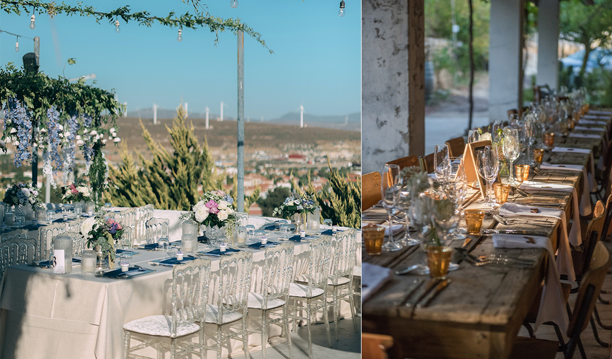 Table de mariage avec ou sans nappe 