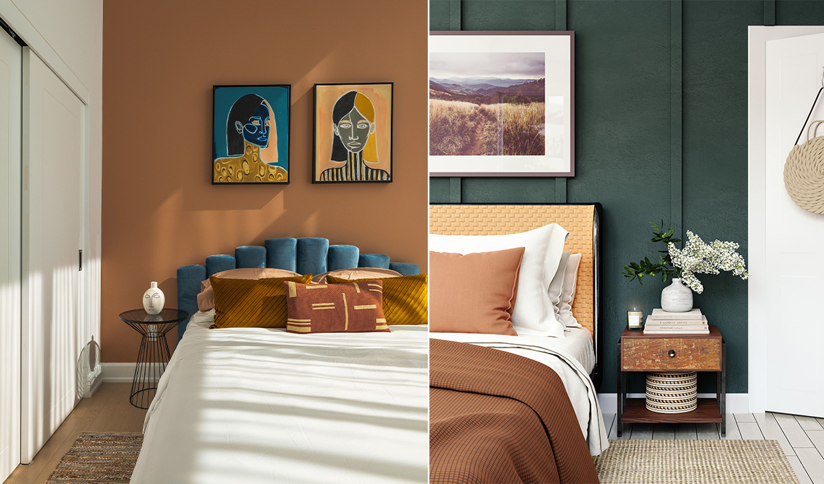 Inspiration décoration de chambre avec couleurs dynamiques