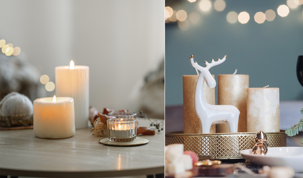 Comment peindre des bougies décoratives pour Noël ?