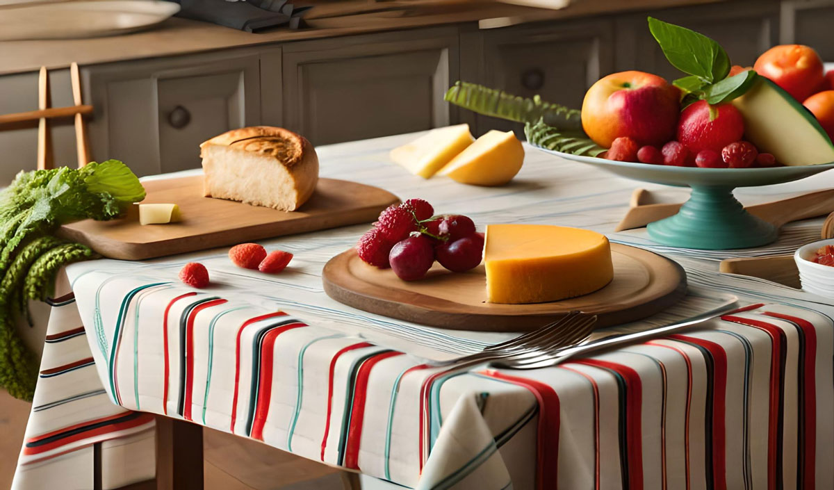 Une nappe aux couleurs de Noël