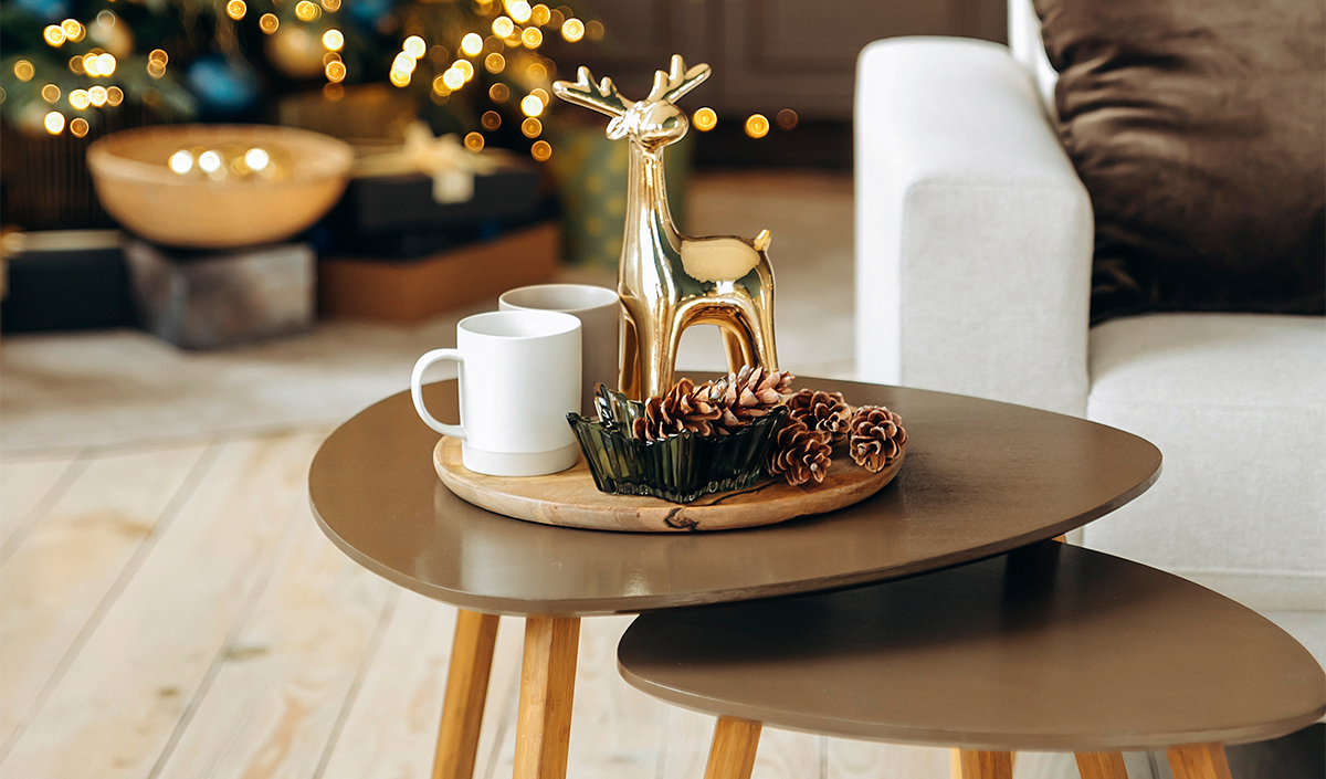 Idée décoration de table basse pour Noël