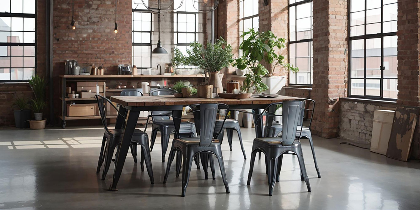 Salle à manger industrielle : nos conseils pour adopter le style