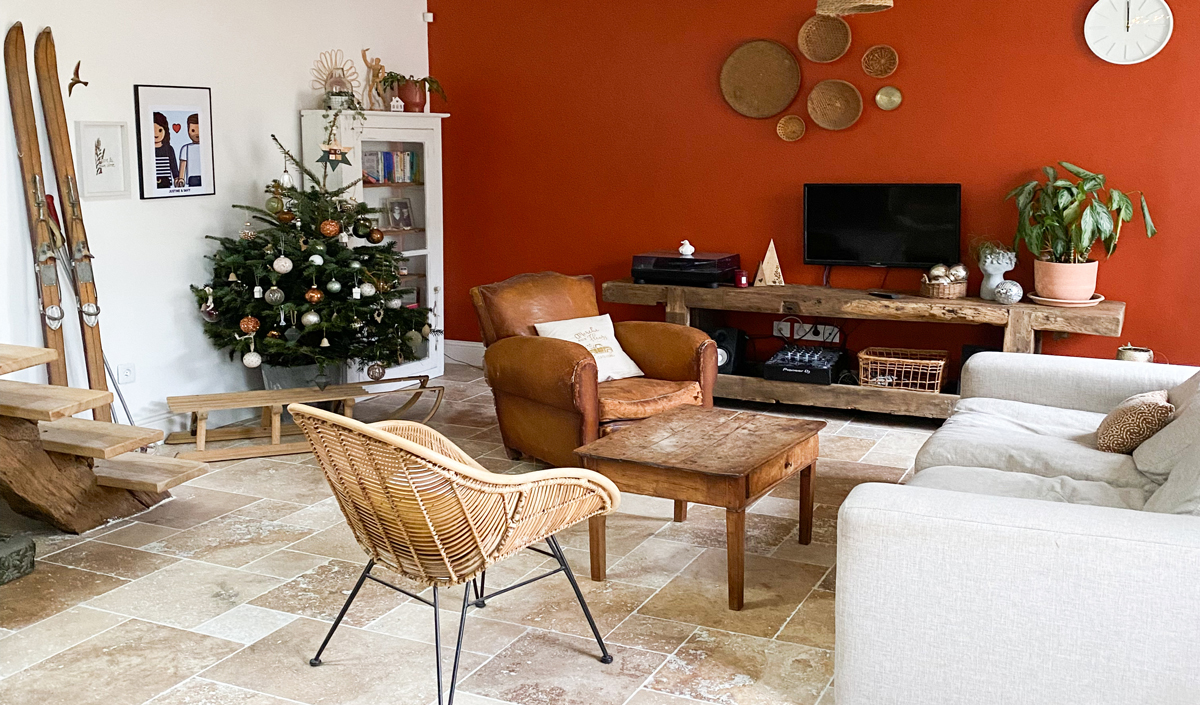 Le salon vintage chaleureux