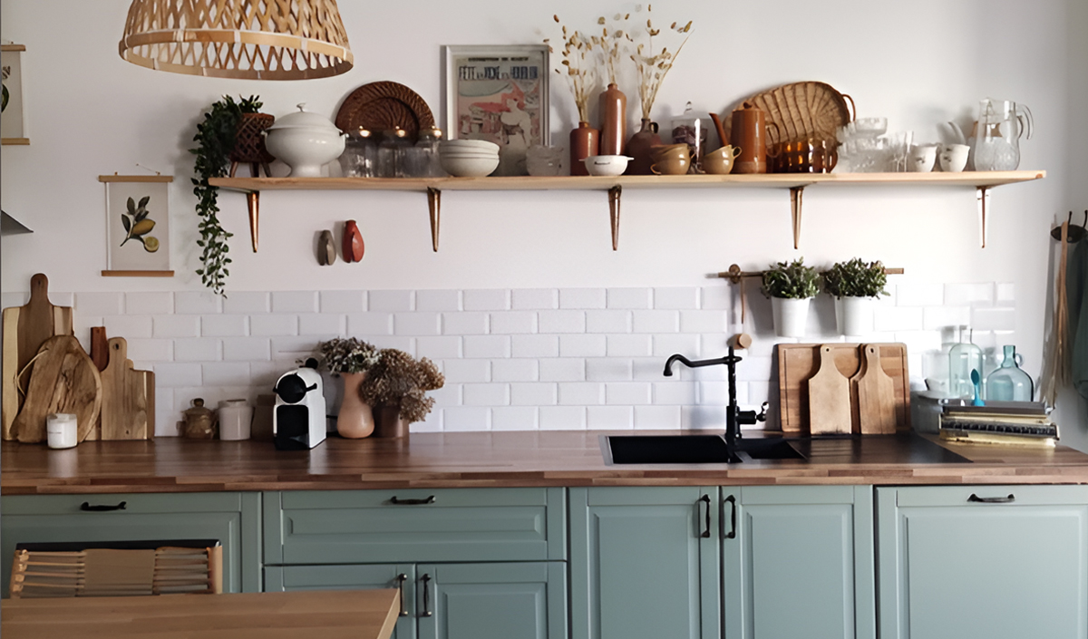 La cuisine vintage bohème de @doudi_home