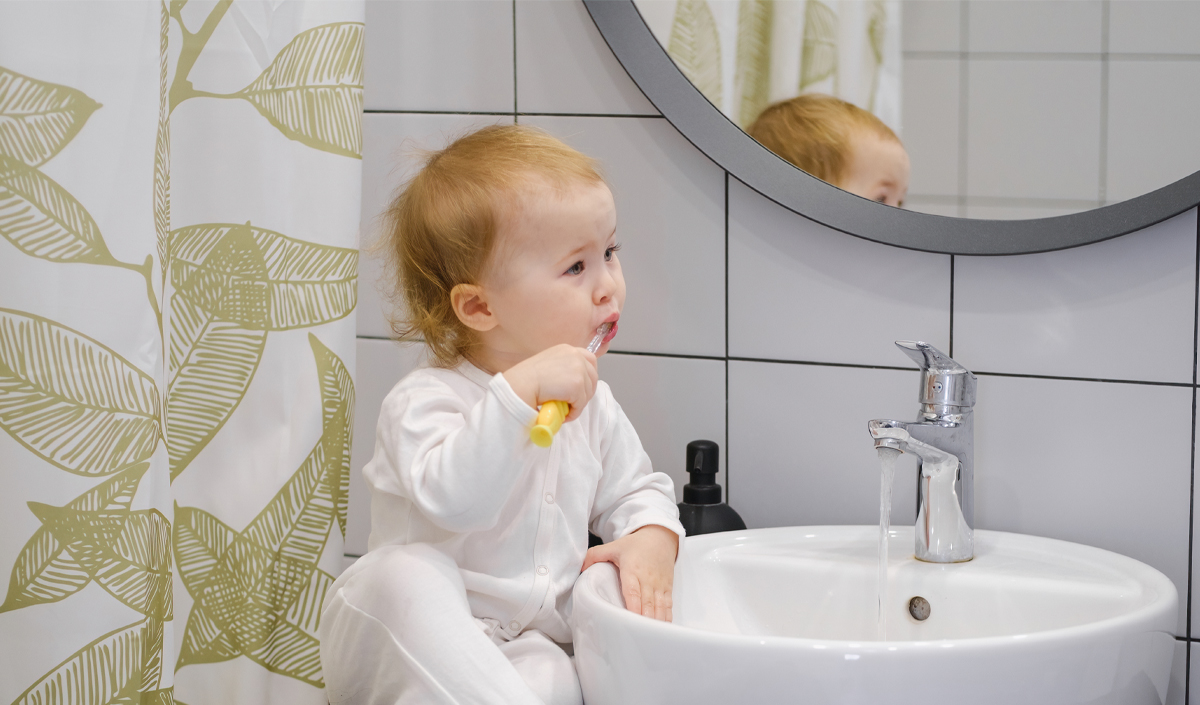 Aménager la salle de bain pour un jeune enfant