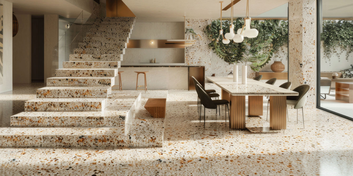 Le terrazzo : une tendance déco minérale, graphique et colorée