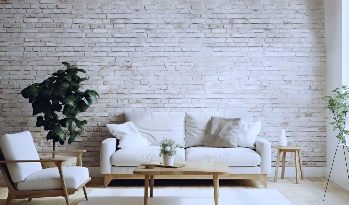 Le mur en briques ou en bois : des matériaux authentiques pour votre salon