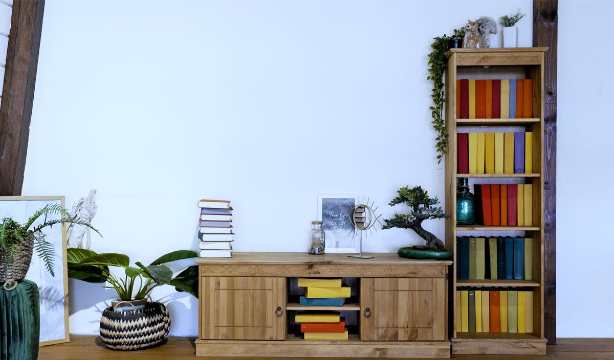 La bibliothèque pour habiller un grand mur dans un salon