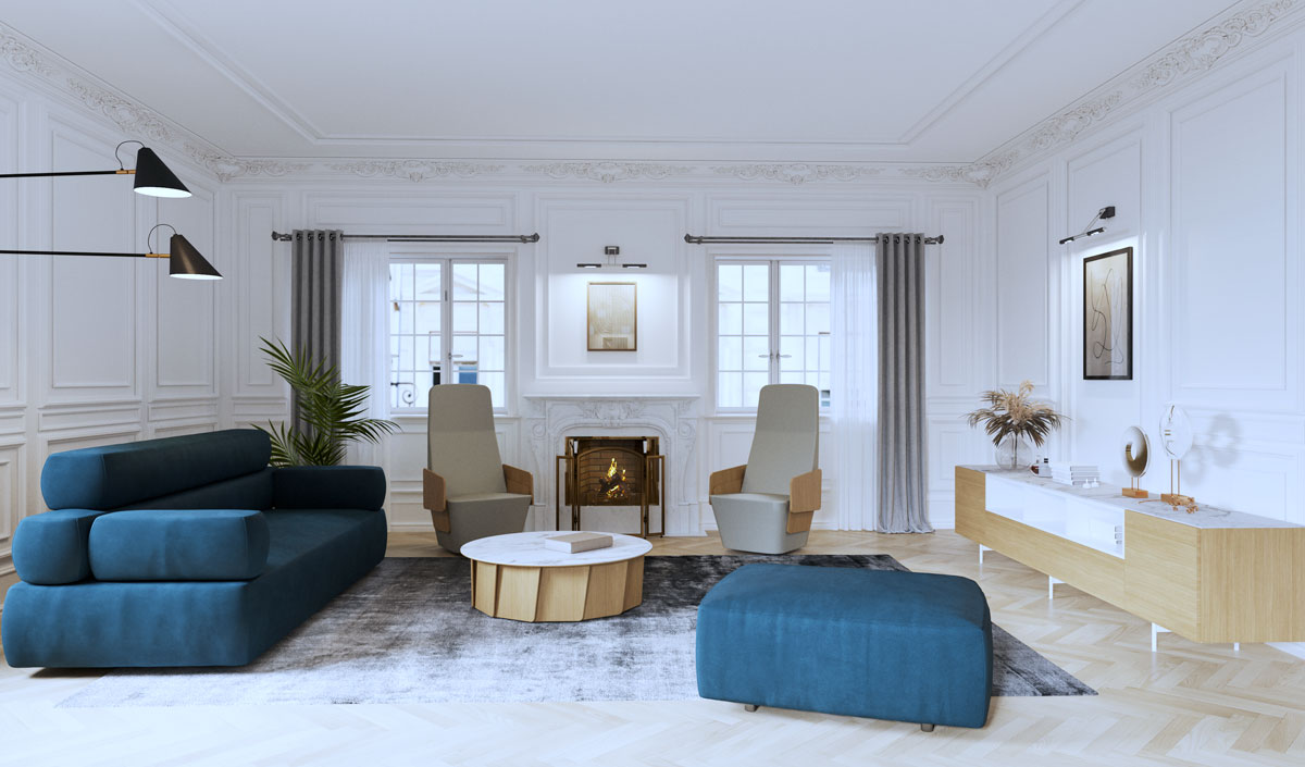 Privilégier des meubles bas pour agrandir visuellement le salon