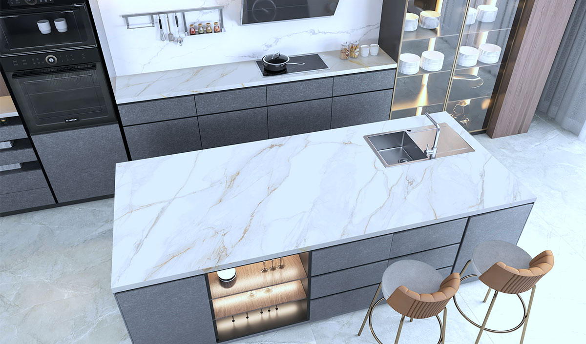 Le Dekton pour un plan de travail ultra résistant et haut de gamme