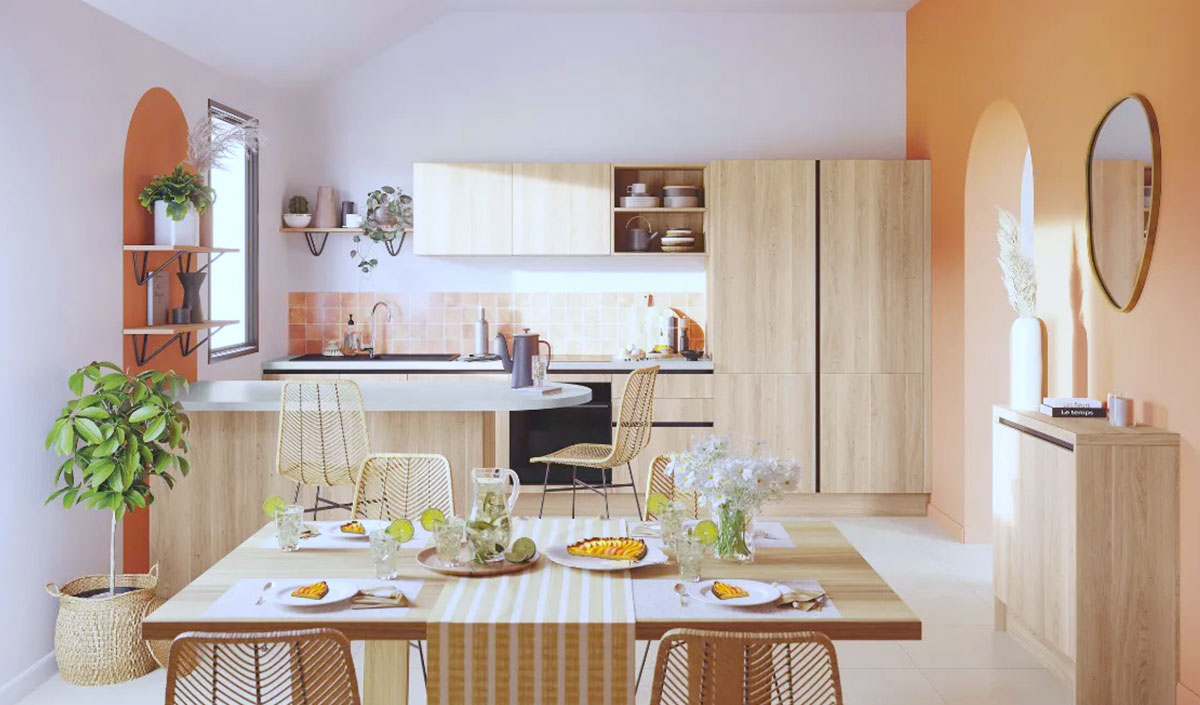 Pourquoi bien choisir la couleur de peinture pour une cuisine en bois clair ?