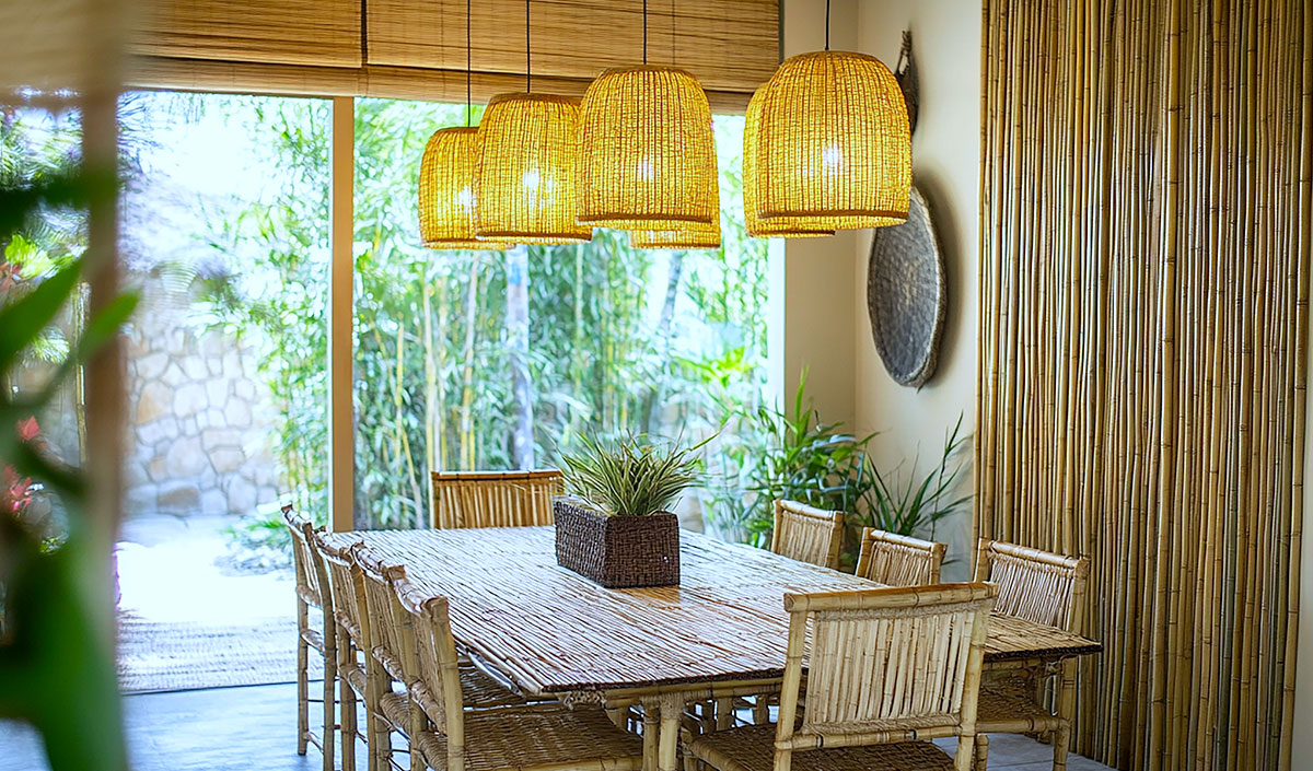 Le bambou, une option écologique pour une table à manger design