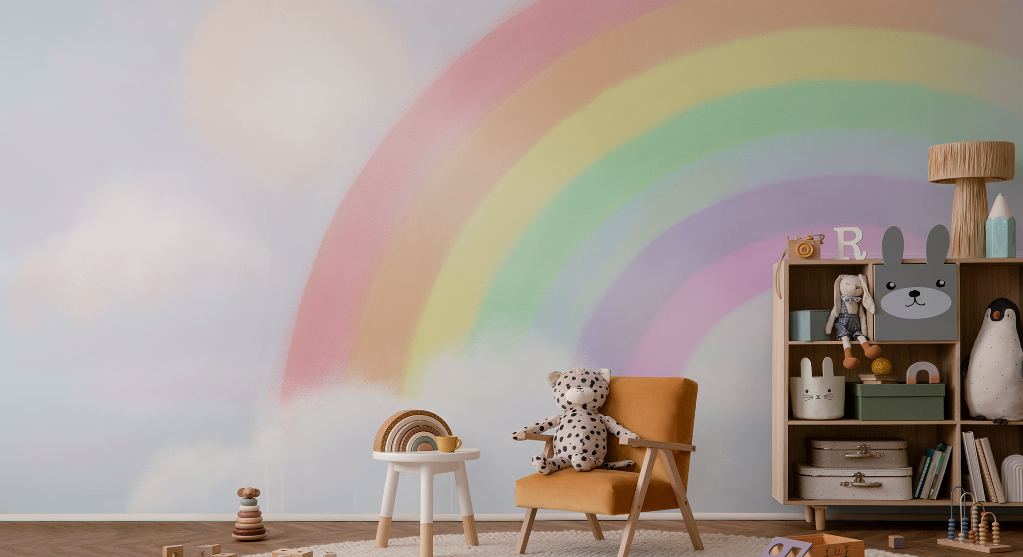 Tapisserie pour chambre d'enfant avec le ciel