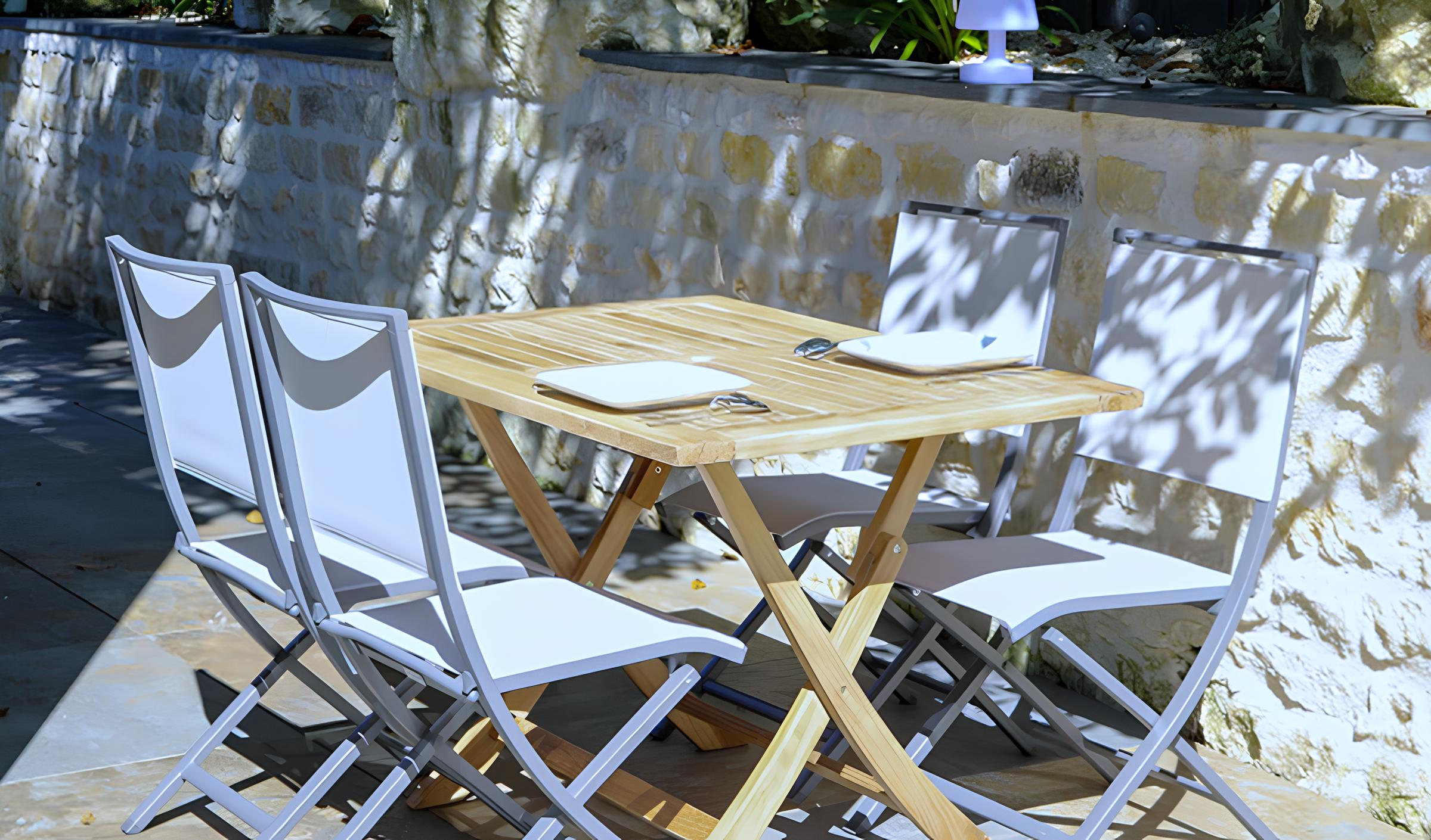 La peinture alkyde, un compromis idéal pour une table de jardin en bois