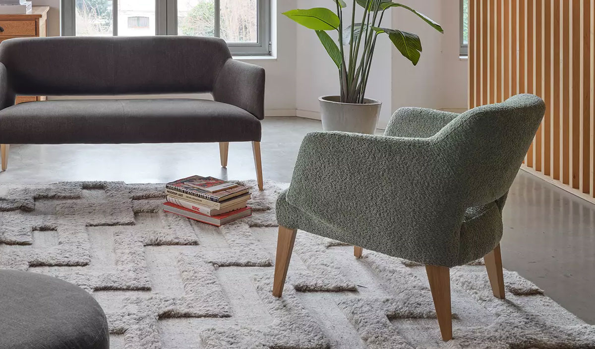 Fauteuil de lecture cosy en moumoute
