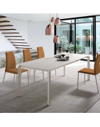 Table salle à manger extensible en verre