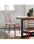 Chaise de cuisine en métal