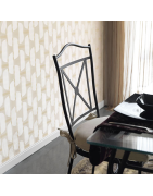 Chaise de salle à manger en fer forgé