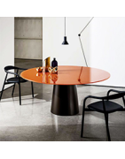 Table à pied central